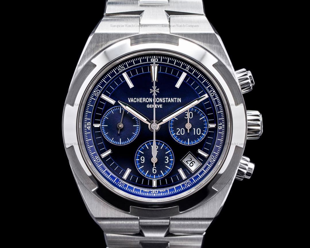 Vacheron Constantin Overseas Chronograph 5500V Blue Dial SS FULL SET