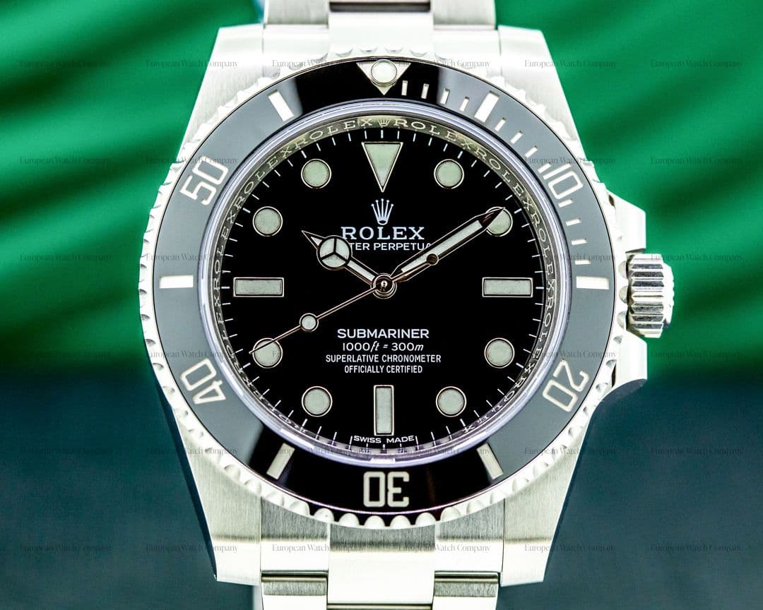 Rolex Submariner 114060 No Date Ceramic Bezel SS 2020