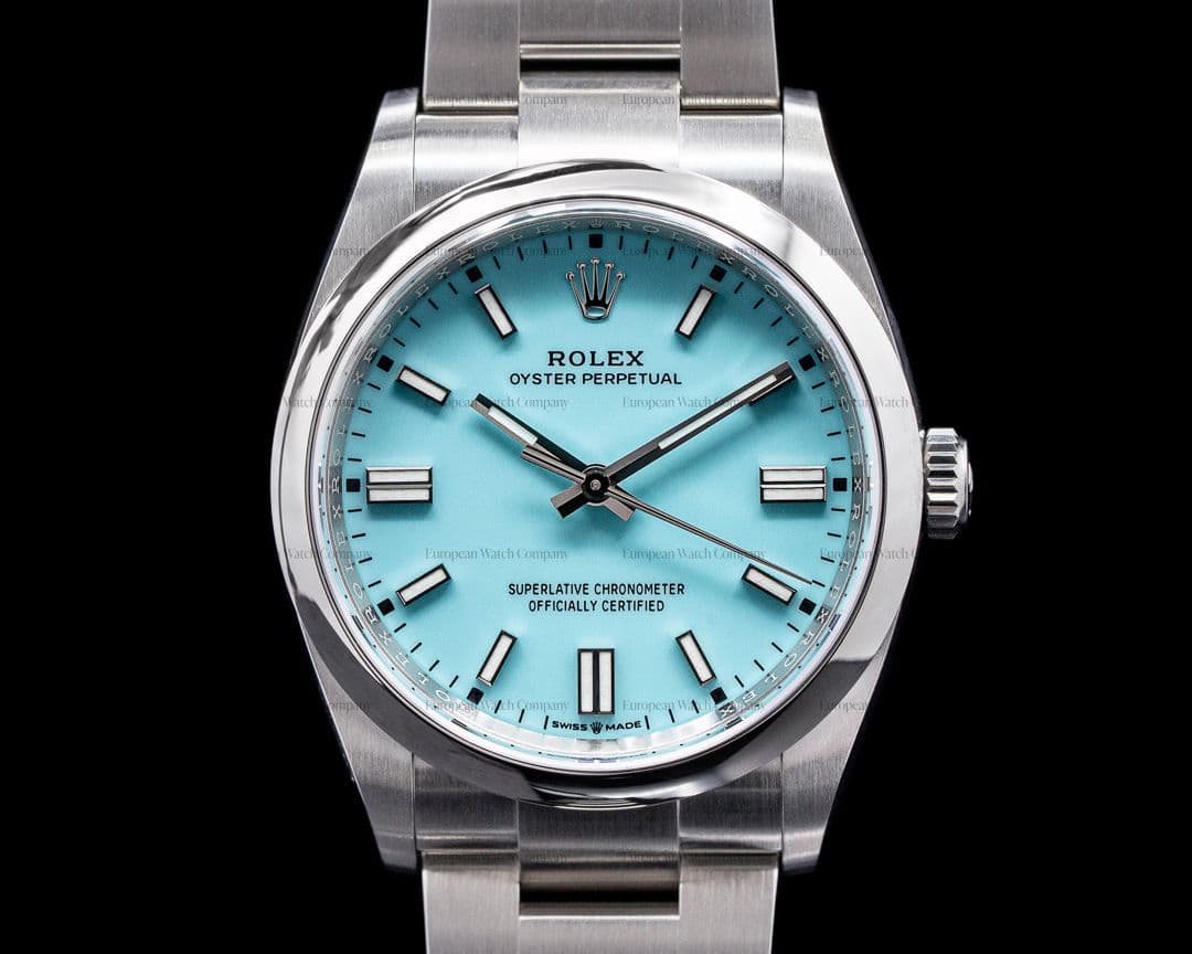 Rolex Oyster Perpetual 126000 36MM SS TURQUOISE BLUE UNWORN