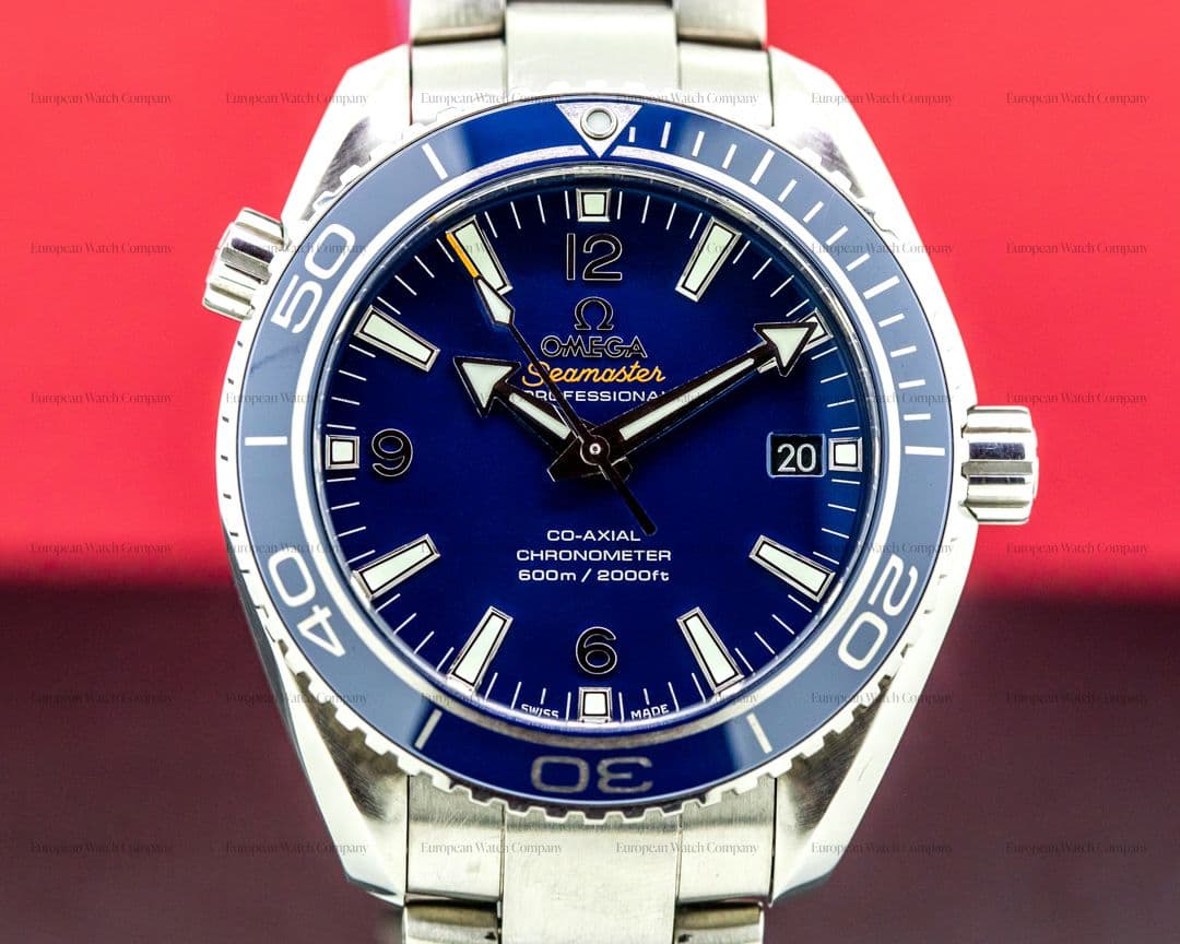 Omega Seamaster Planet Ocean Co-Axial Blue Dial Titanium