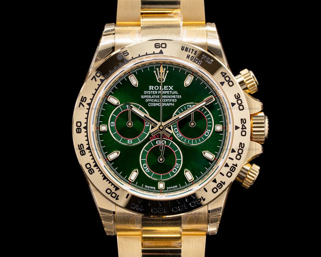 Rolex Daytona 116508 18k Yellow Gold / Green Dial UNWORN 2021