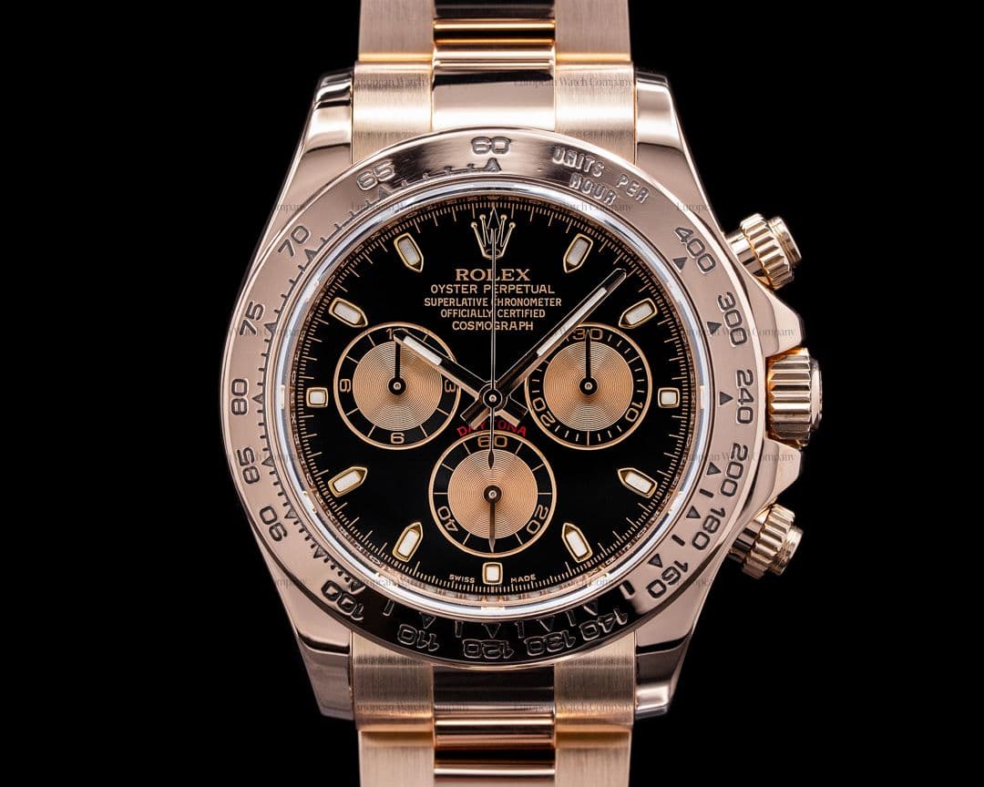 Rolex Daytona Everose 116505 Black Dial 18K Rose Gold / Bracelet