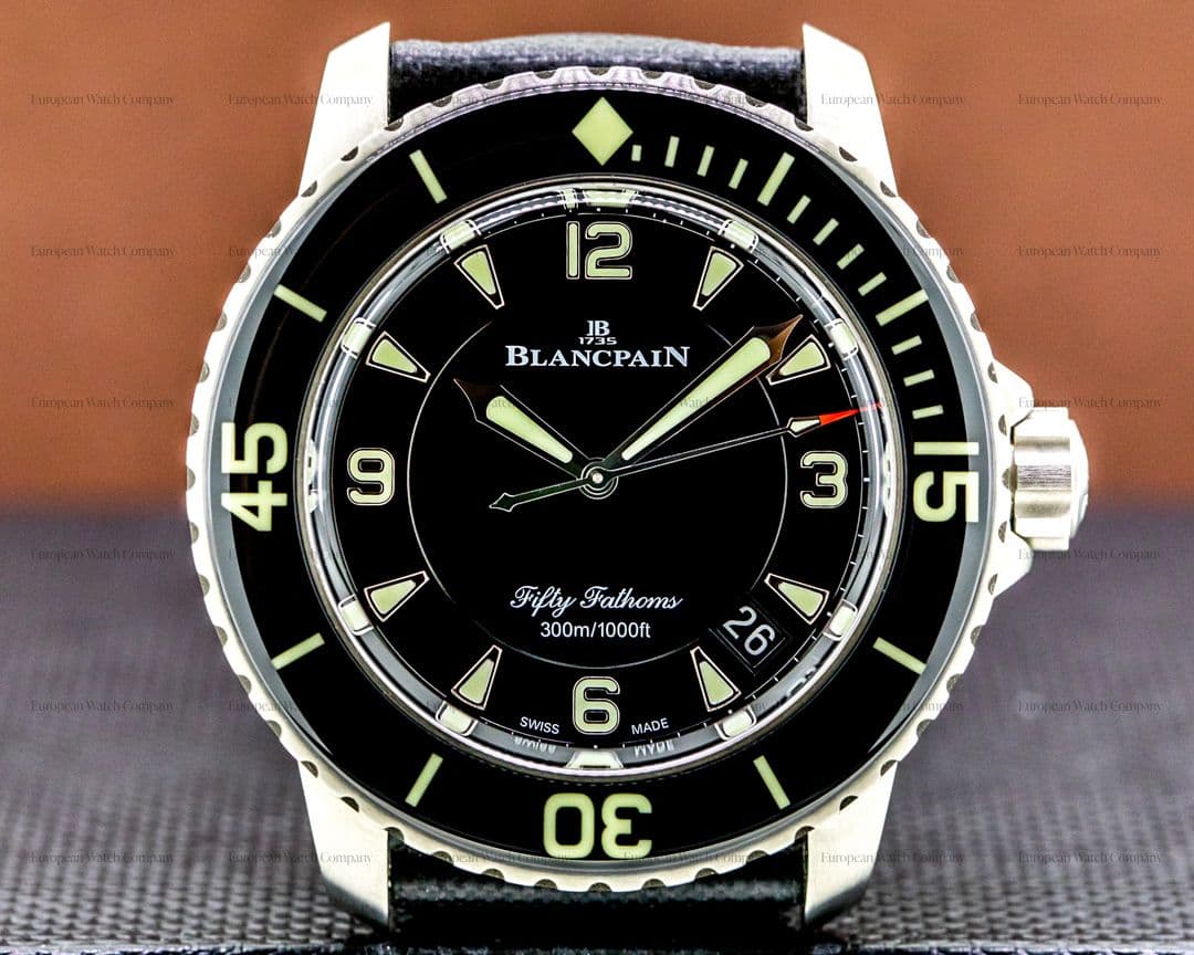 Blancpain Fifty Fathoms / Black Dial Titanium