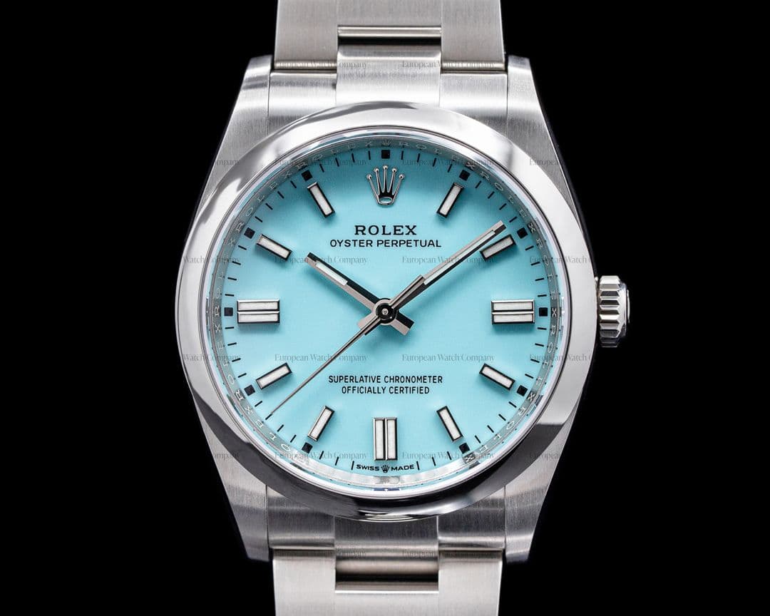 Rolex Oyster Perpetual 126000 36MM SS TURQUOISE BLUE UNWORN