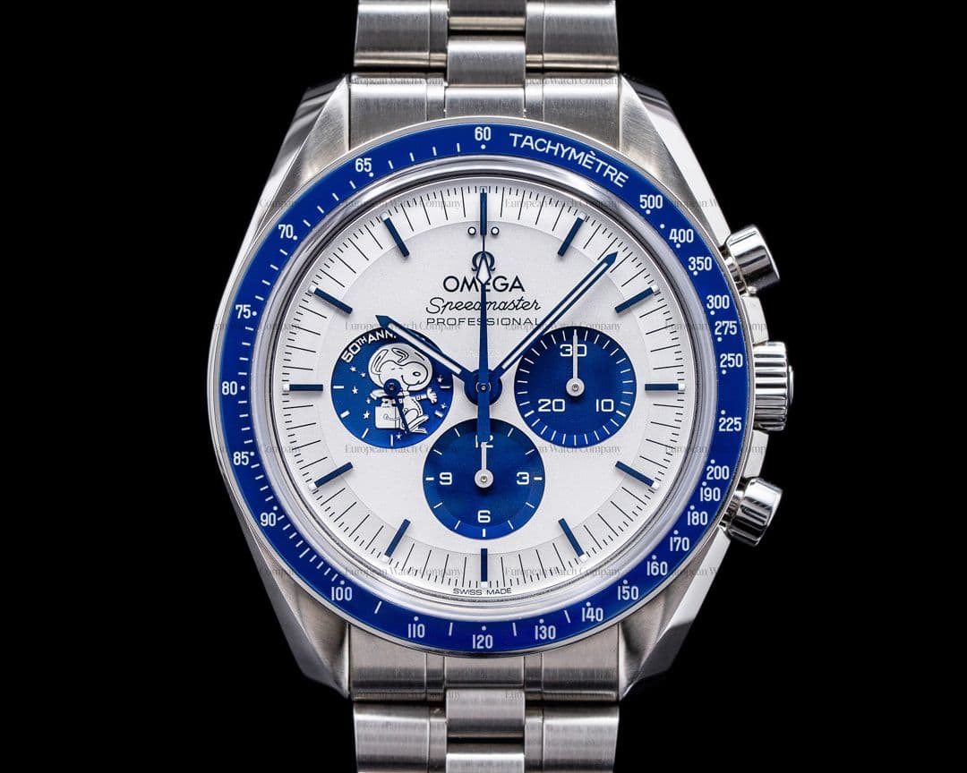 Omega Speedmaster Silver Snoopy Award 50th Anniversary + Bracelet UNWORN