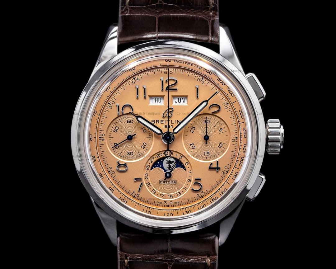 Breitling Premier B25 Datora Salmon Dial UNWORN