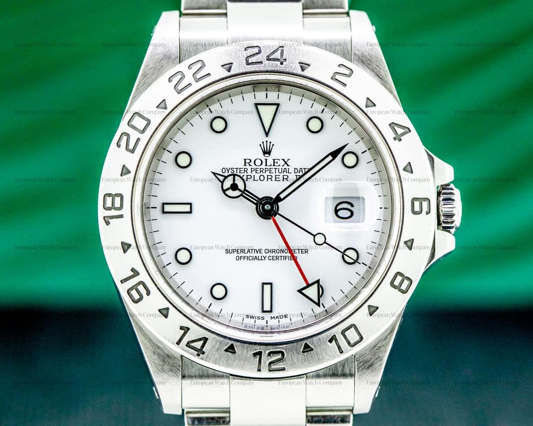 Rolex Explorer II "Polar" 16570 White Dial SS FULL SET