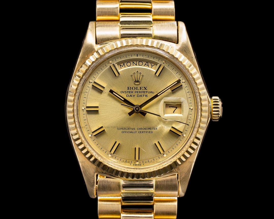 Rolex Oyster 1803 Perpetual Day Date 18K Yellow Gold