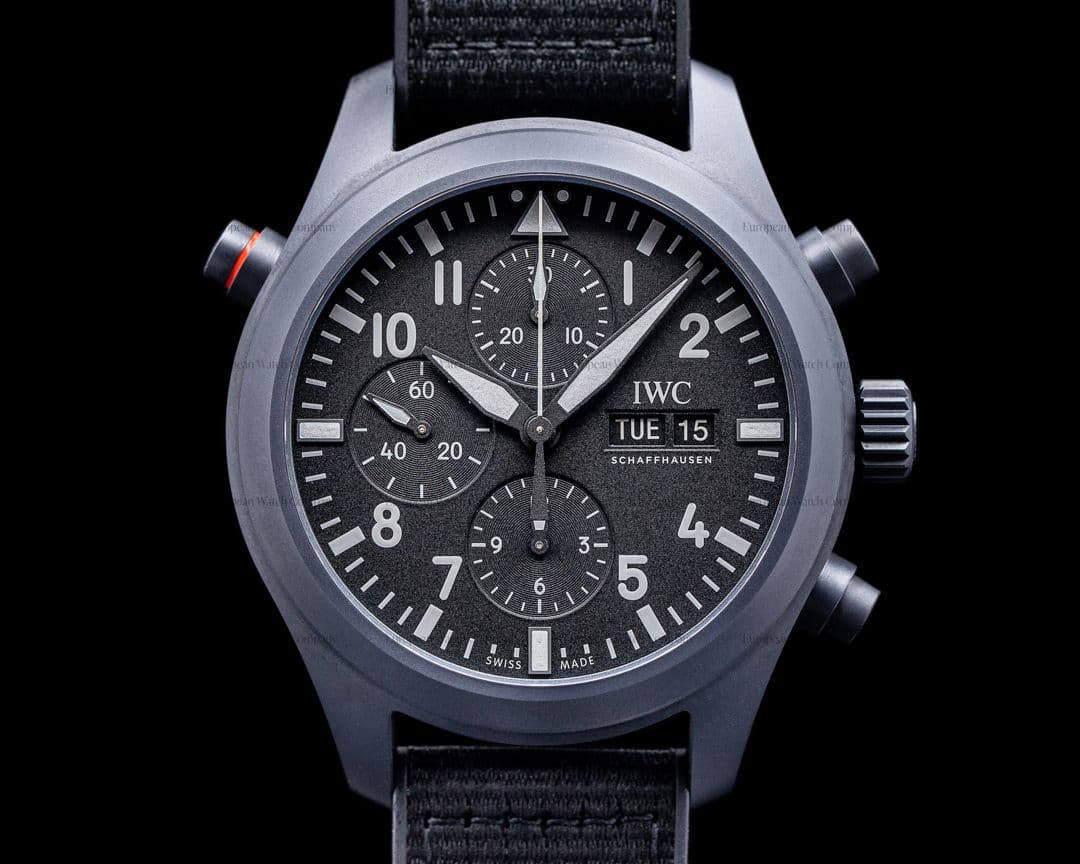 IWC Pilot Double Chronograph Top Gun Ceratanium UNWORN
