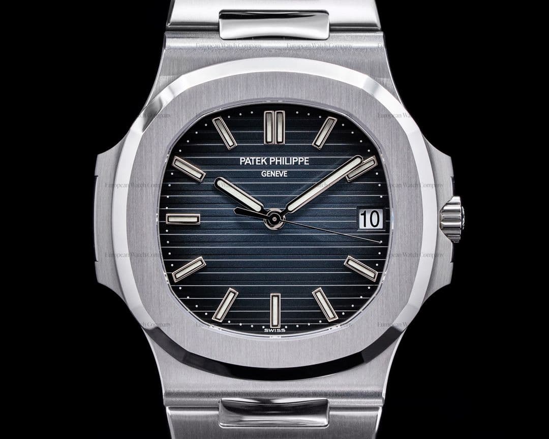 Patek Philippe Jumbo Nautilus 5711 Blue Dial SS FULL SET