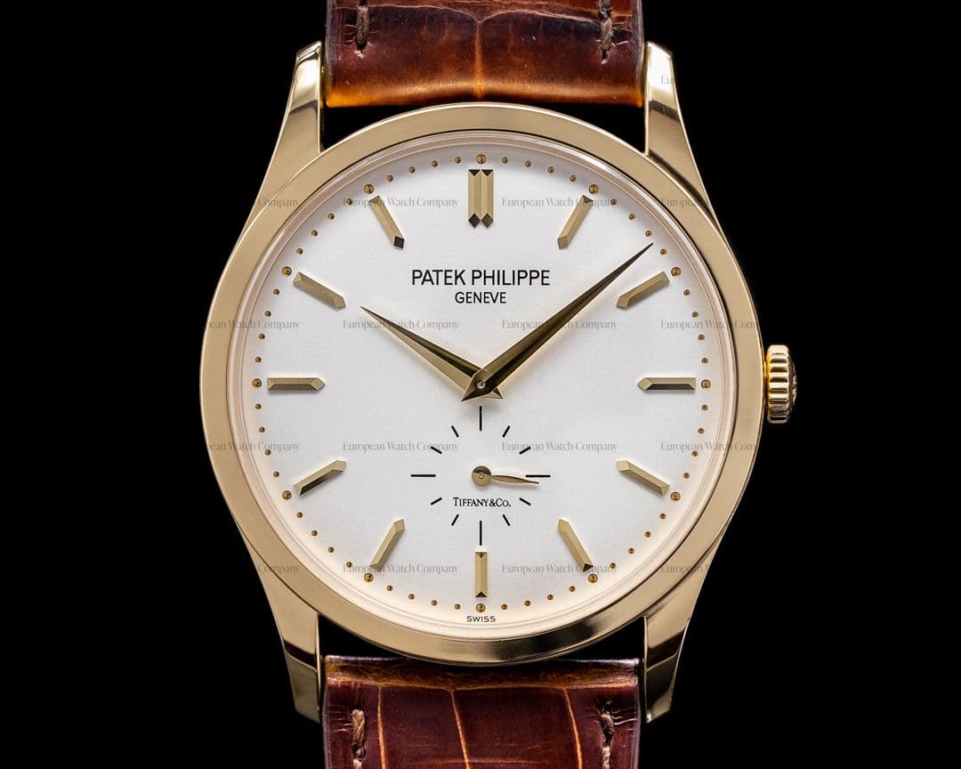 Patek Philippe Calatrava 5196J "TIFFANY & CO" 18K Yellow Gold Manual Wind