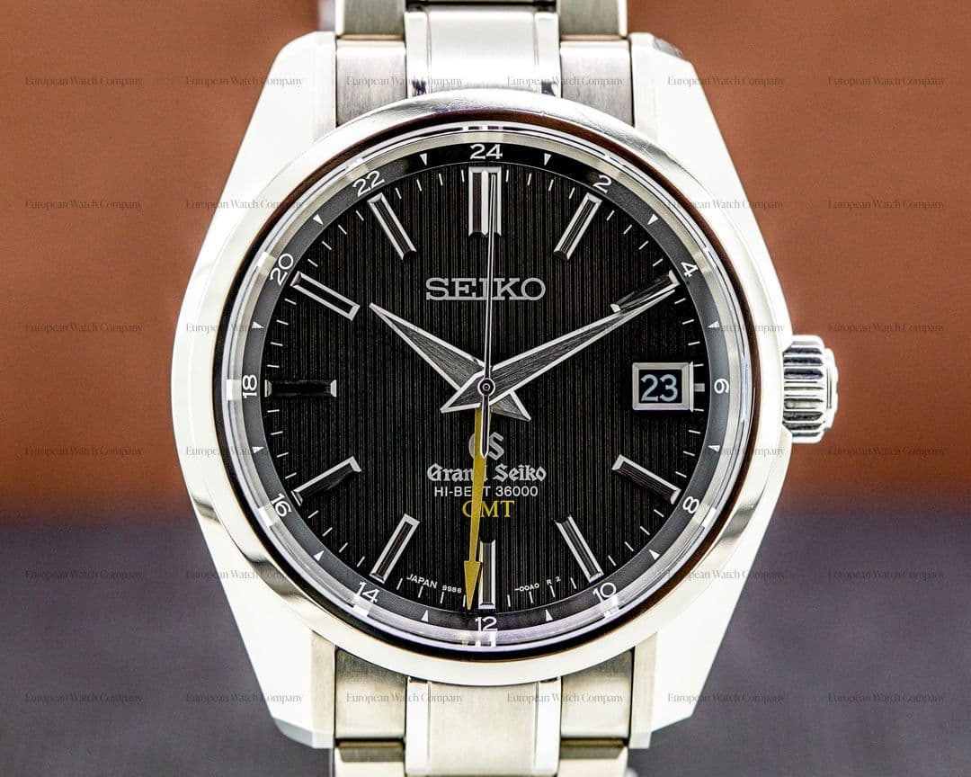 Grand Seiko Grand Seiko Hi Beat 36000 GMT Automatic Titanium / Black Dial