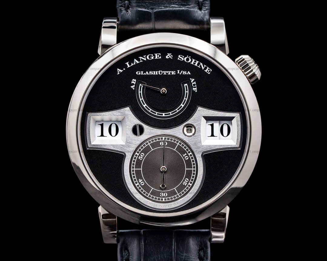 A. Lange and Sohne Zeitwerk 140.029 18K White Gold FULL SET