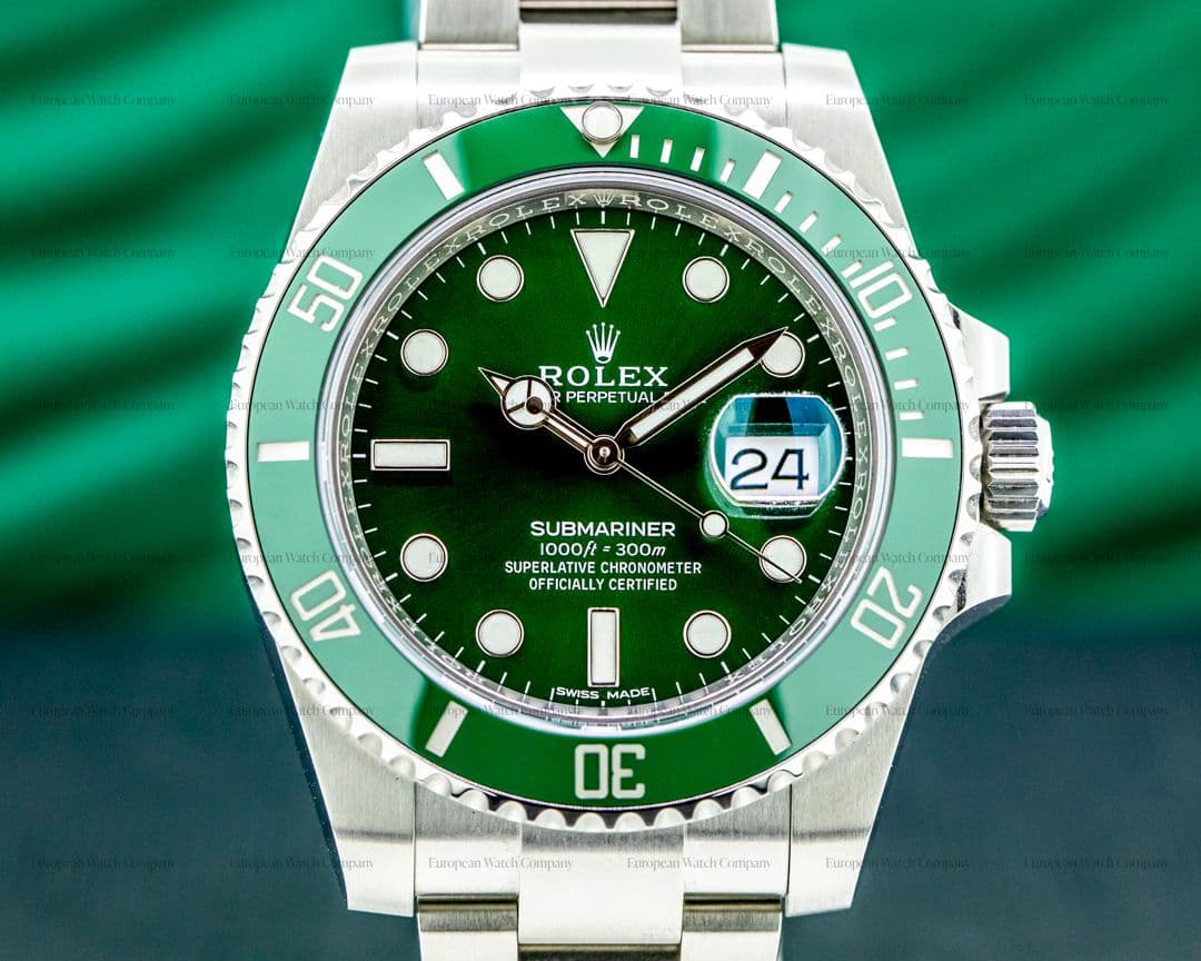 Rolex Submariner 116610LV "HULK" Green Ceramic Bezel Green Dial SS UNWORN