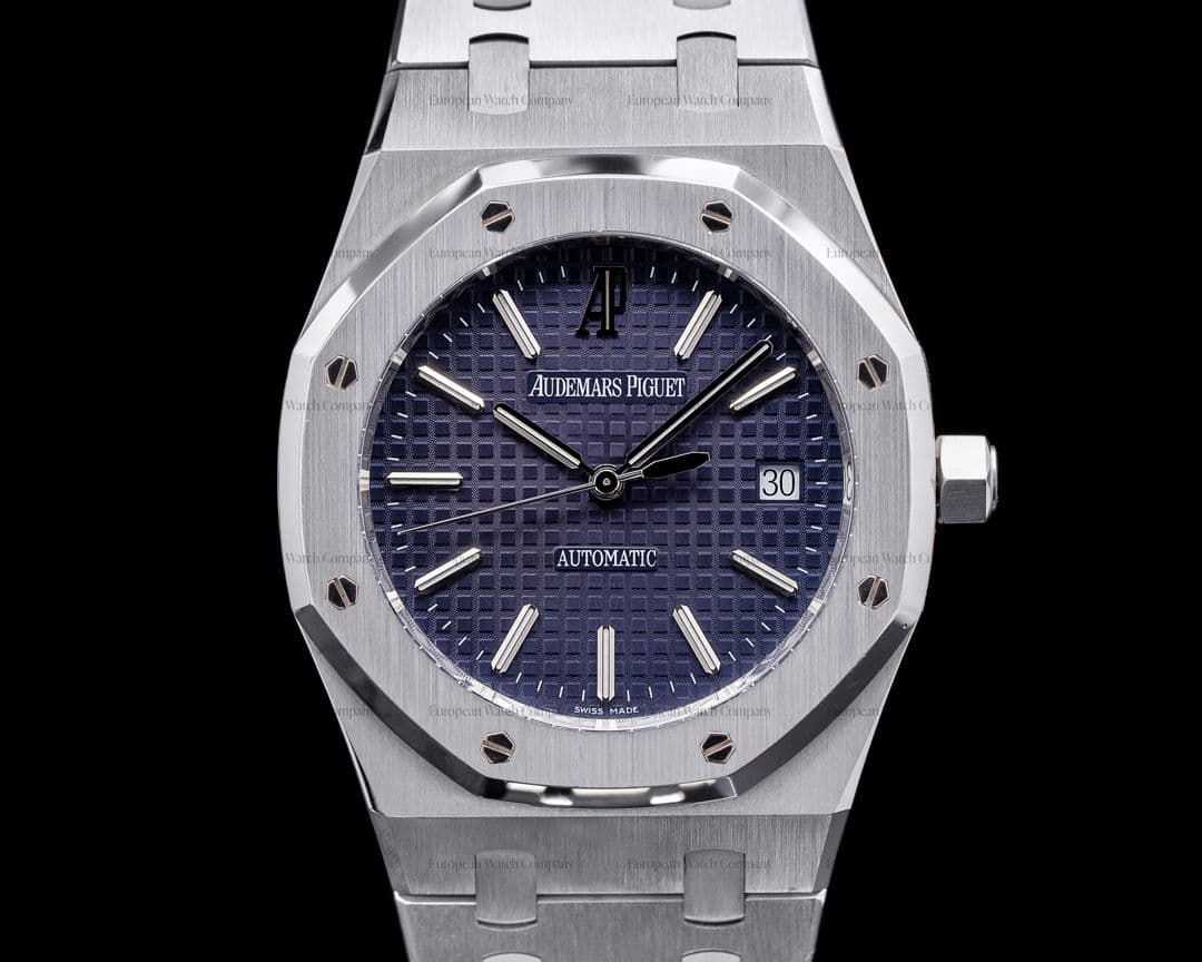 Audemars Piguet Royal Oak BLUE Dial 15300ST SS FULL SET