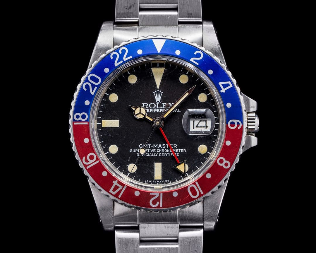 Rolex GMT Master 16750 SS Pepsi Bezel NICE