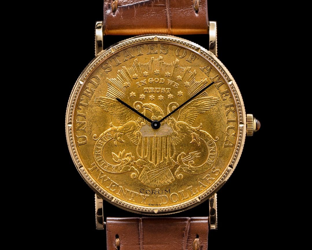 Corum United States $20 Coin 1897 YG Automatic Winding 18k Tang Buckle