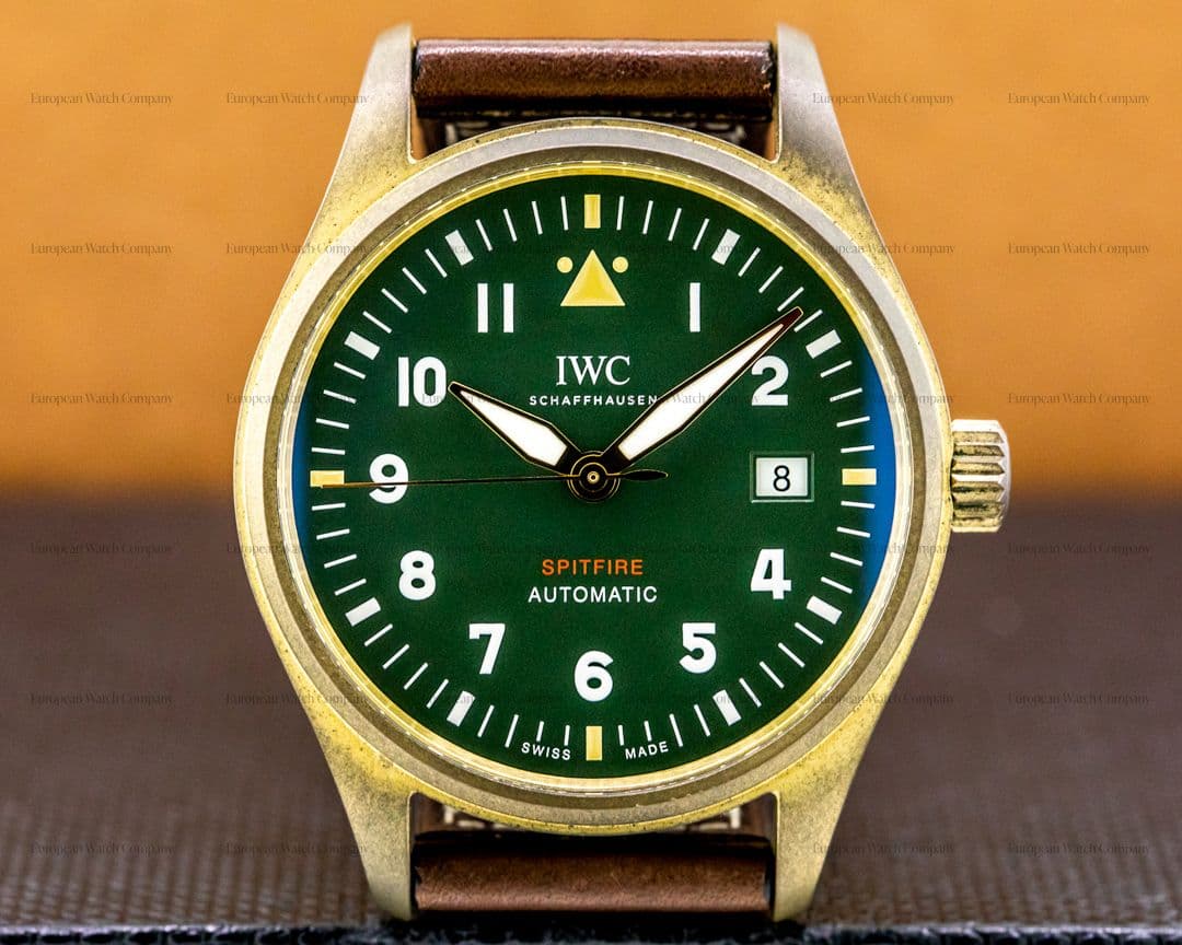 IWC Spitfire IW326802 Automatic Bronze Green Dial
