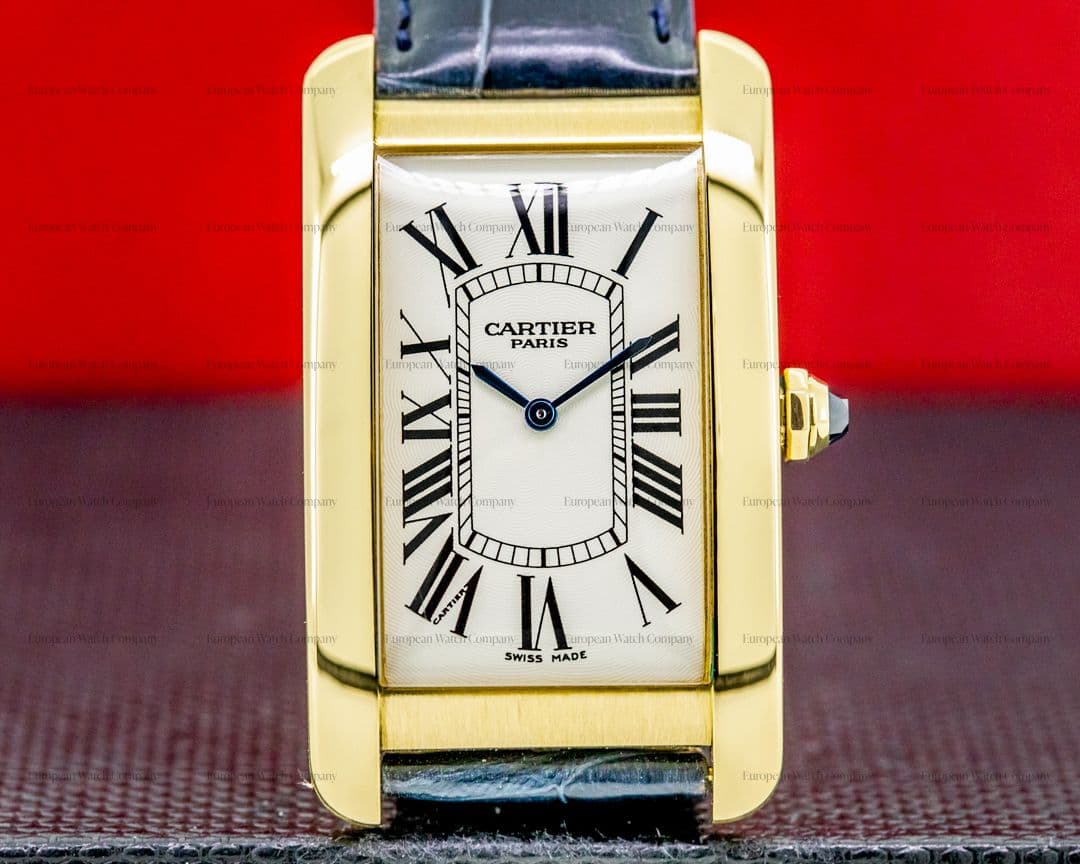 Cartier Tank Americaine 1735 Collection Privee 18K Yellow Gold