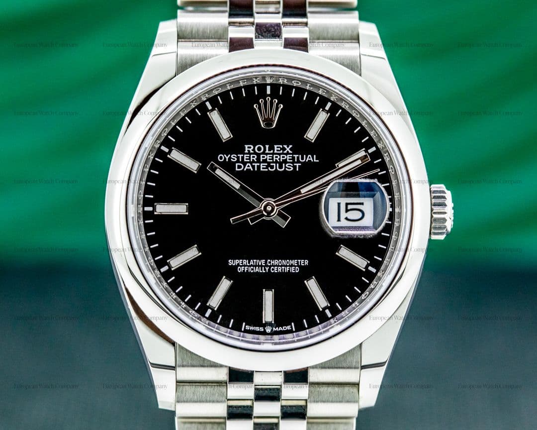 Rolex Datejust 126200 Black Stick Dial / Jubilee Bracelet 2021