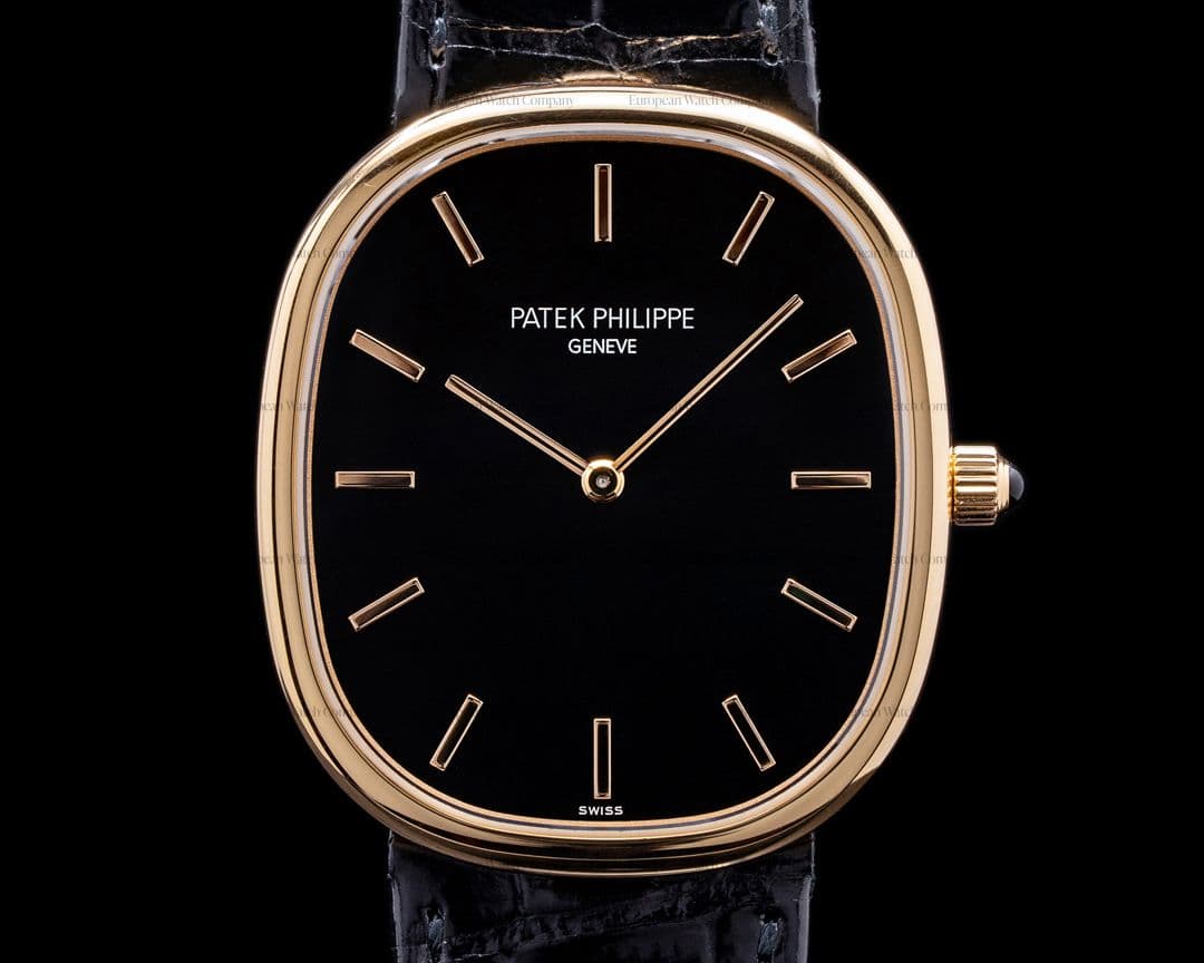 Patek Philippe Golden Ellipse 5738R Rose Gold Black Dial