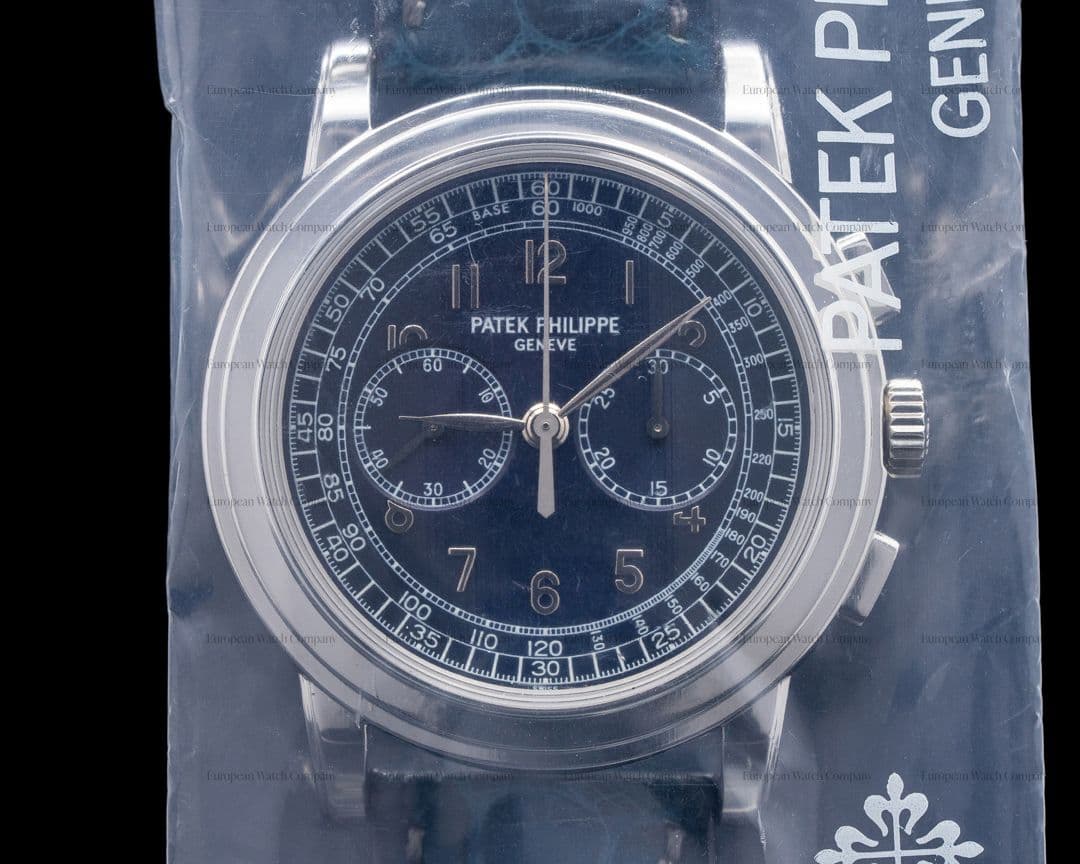 Patek Philippe 5070P Platinum Blue Dial Chronograph UNWORN SEALED RARE