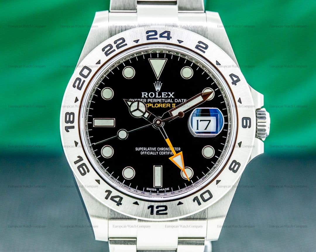 Rolex Explorer II Black Dial SS