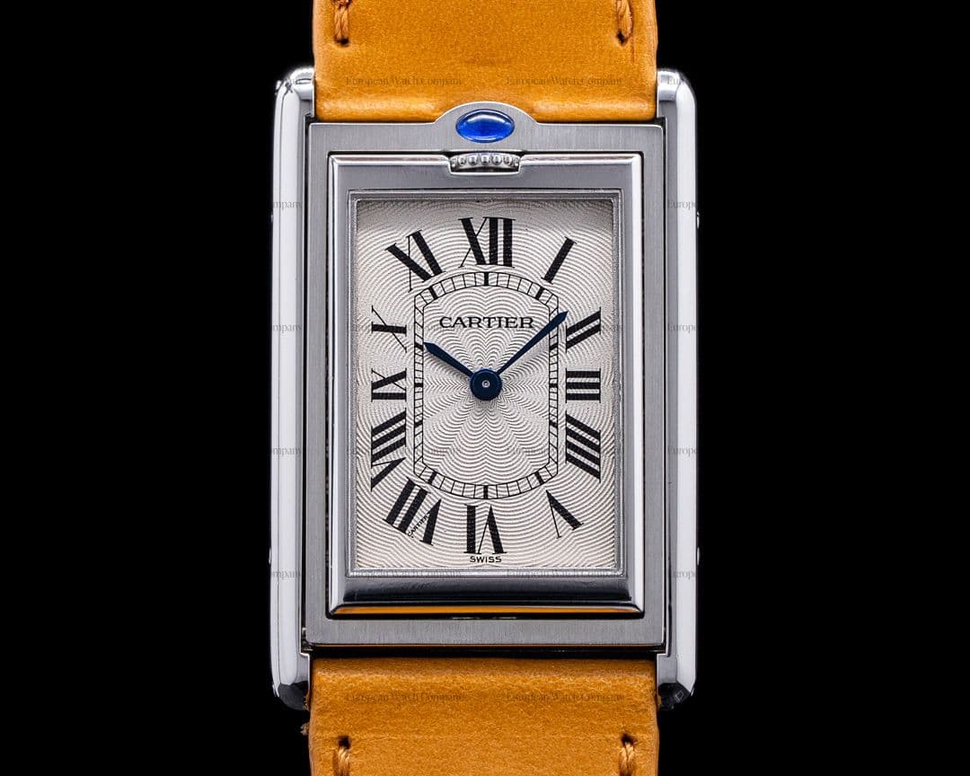 Cartier Tank Basculante Mecanique SS Display Back