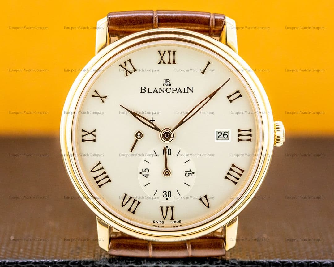 Blancpain Villeret Small Seconds Power Reserve 18k RG Manual Wind 40MM UNWORN