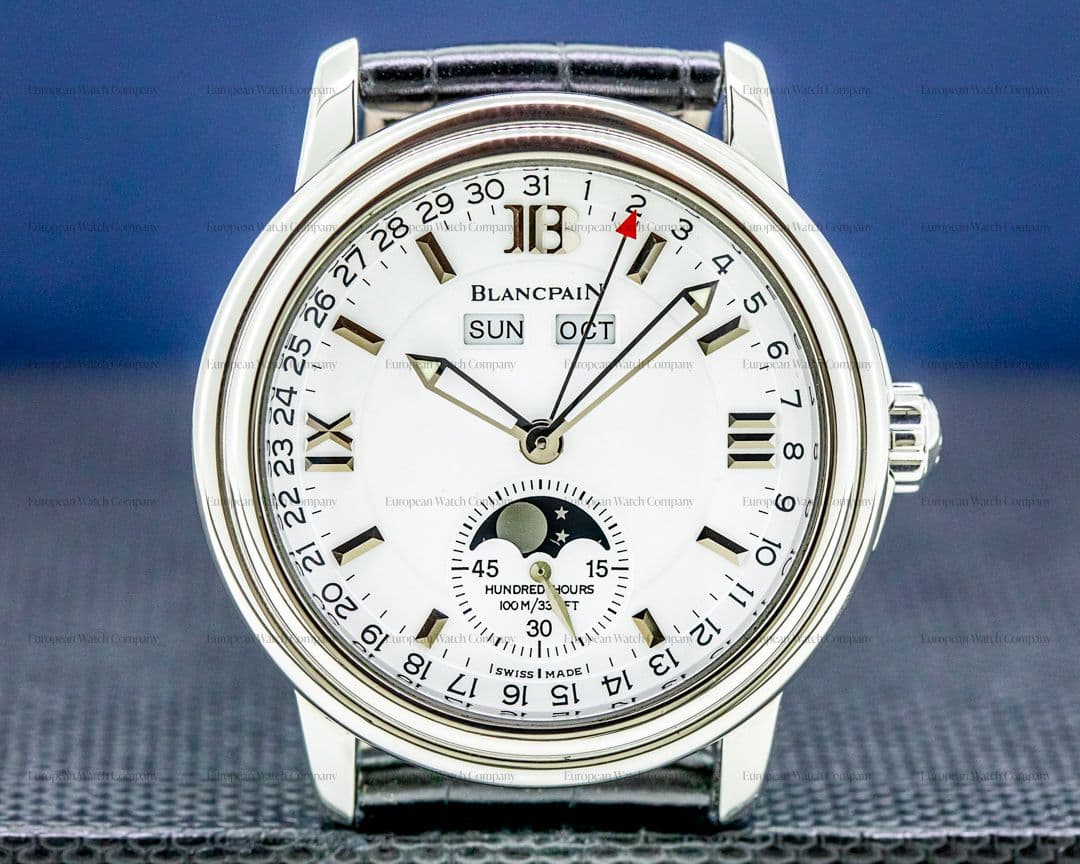 Blancpain Triple Date Moon White Dial Steel