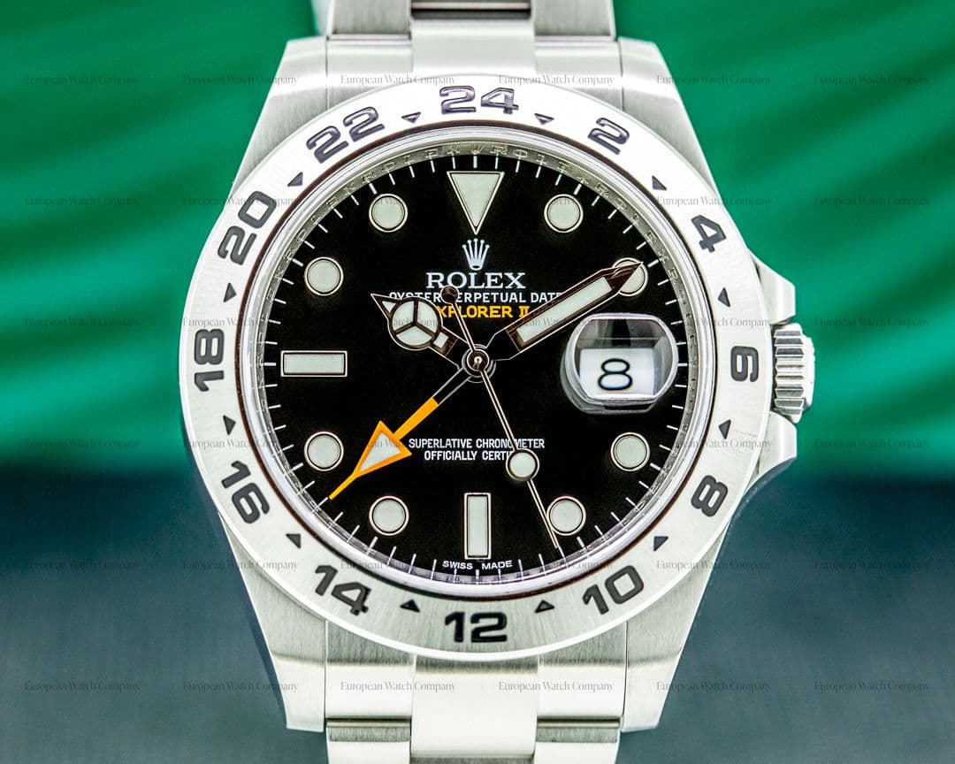 Rolex Explorer II Black Dial SS