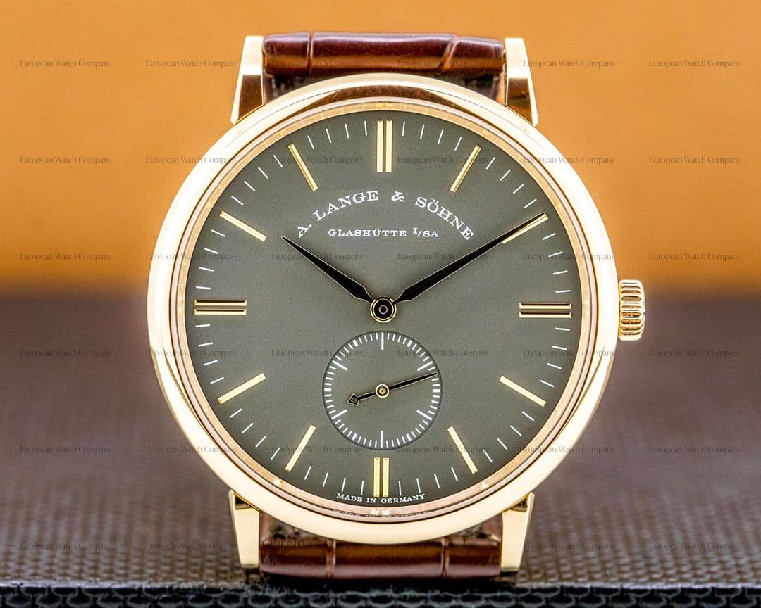 A. Lange and Sohne Saxonia Manual Wind 18K Rose / Grey Dial BOUTIQUE ONLY UNWORN