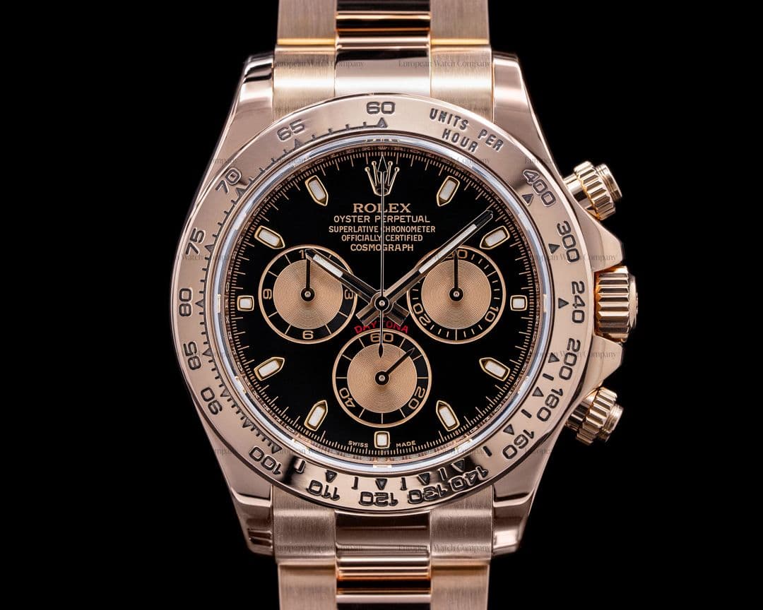 Rolex Daytona Everose 116505 Black Dial 18K Rose Gold / Bracelet