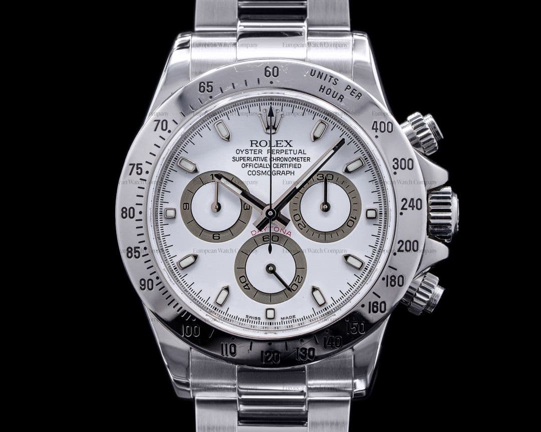 Rolex Daytona 116520 White Dial SS FULL SET