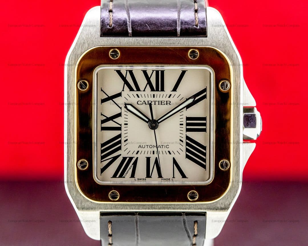 Cartier Santos 100 SS / 18K Yellow Gold