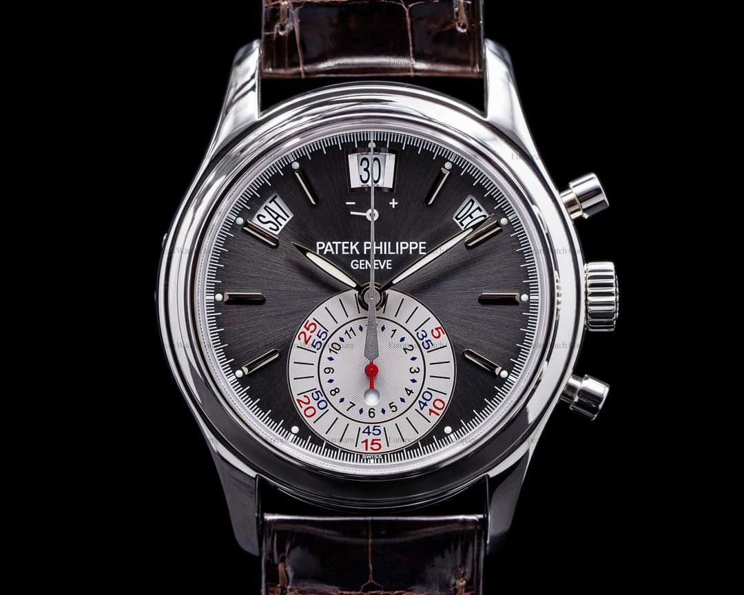 Patek Philippe Annual Calendar 5960P Chronograph Platinum Grey Dial
