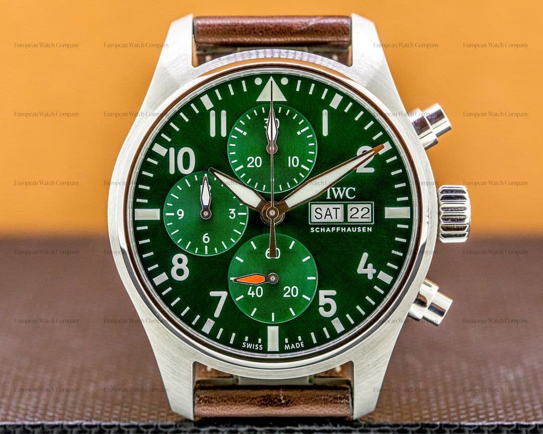 IWC Pilot's Watch Chronograph 41mm SS Green dial UNWORN