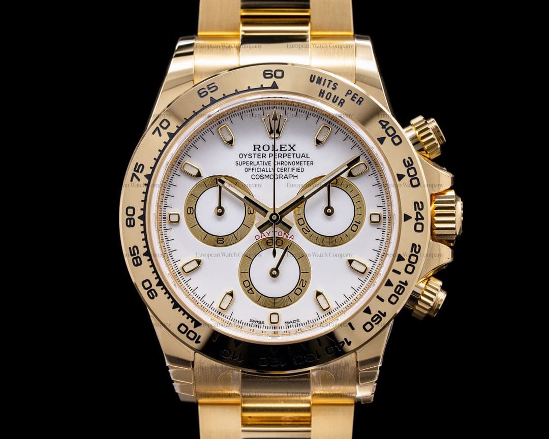 Rolex Daytona 116508 18k Yellow Gold / Bracelet White Dial UNWORN 2021