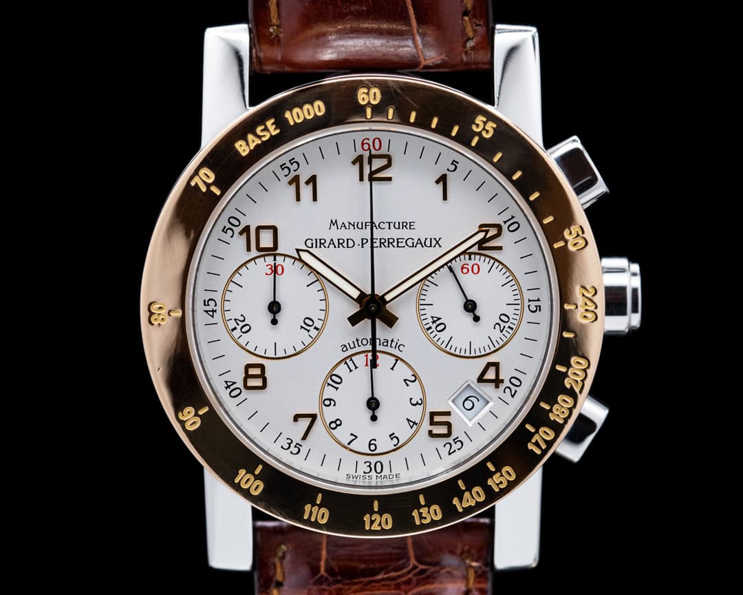 Girard Perregaux Chronograph 7000 SS / 18K RG Bezel