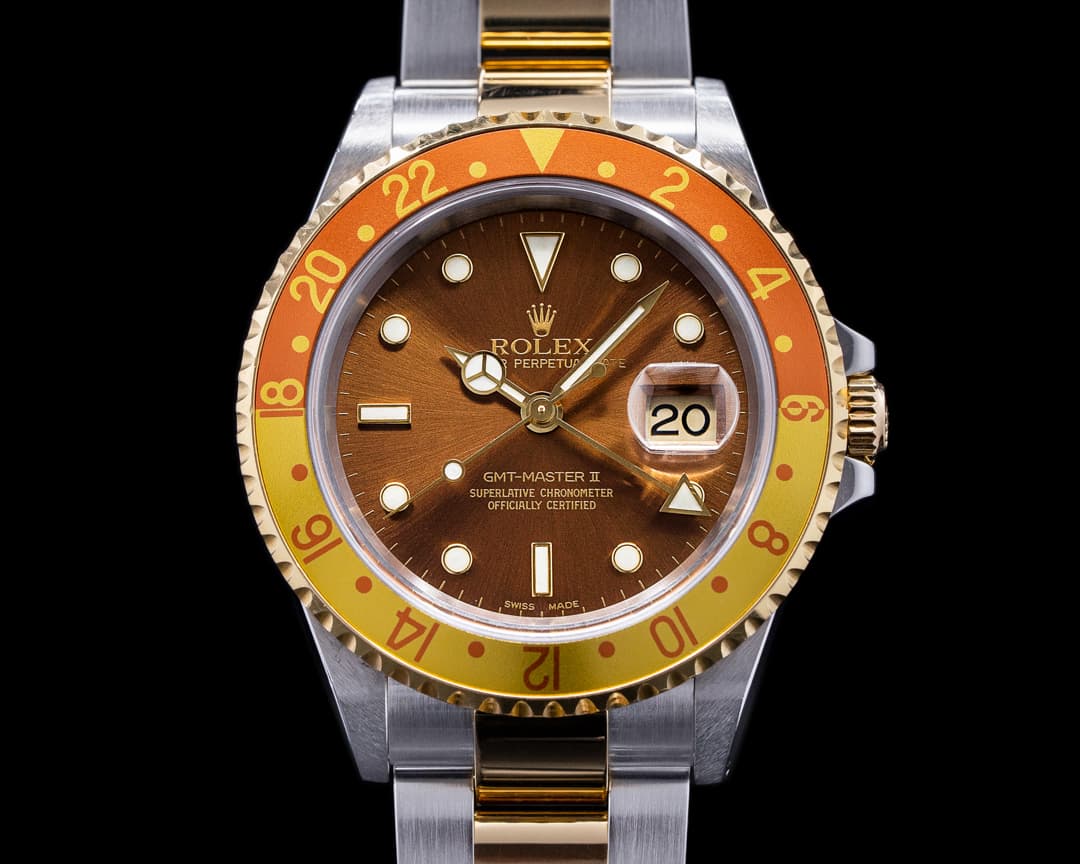 Rolex GMT Master II Root Beer Dial 18K / SS