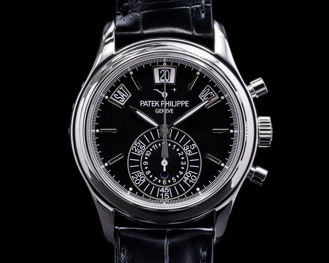 Patek Philippe Annual Calendar Chronograph 5960P-016 BLACK DIAL RARE SERVICED