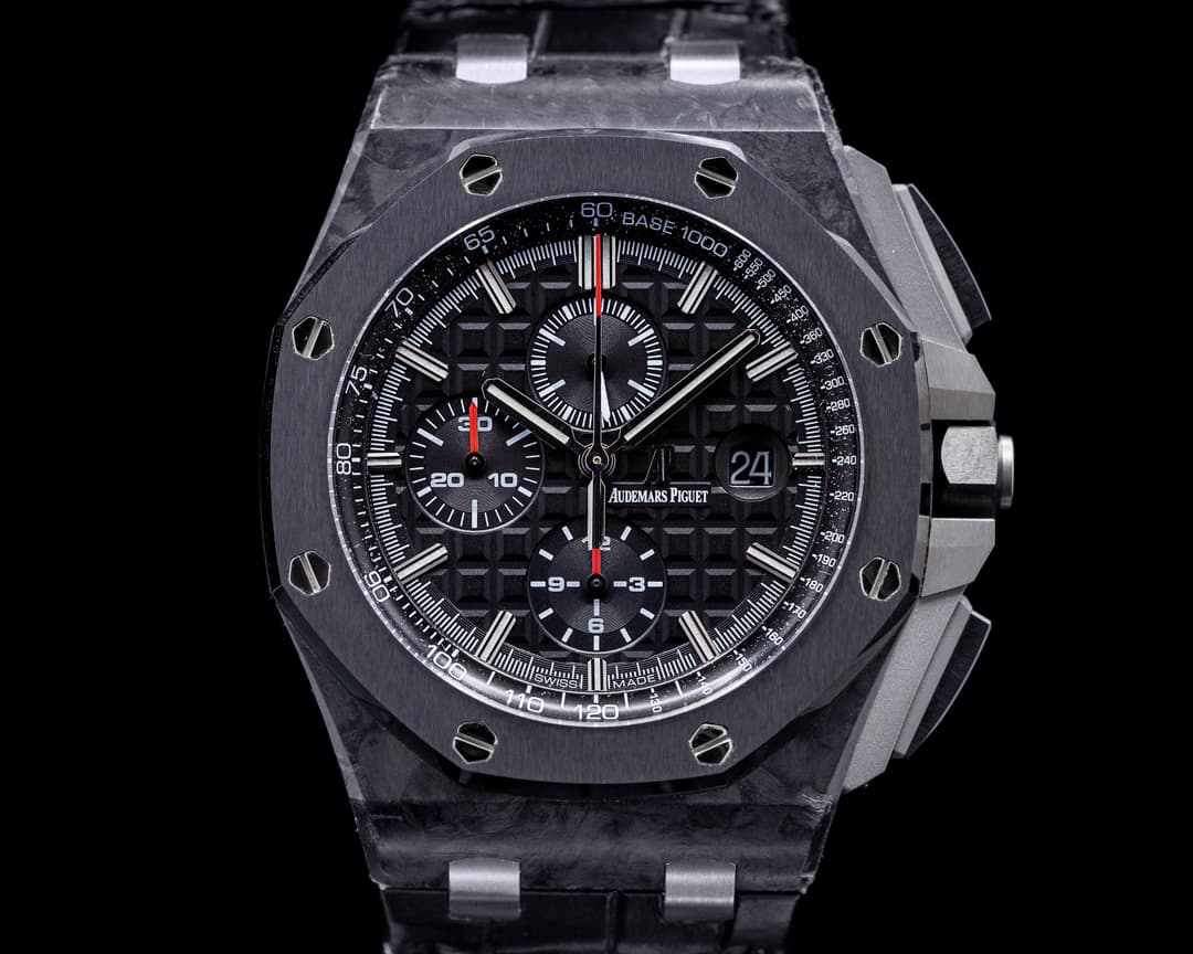 Audemars Piguet 26400AU Royal Oak Offshore Carbon Fiber Ceramic Bezel Titanium / Rubber