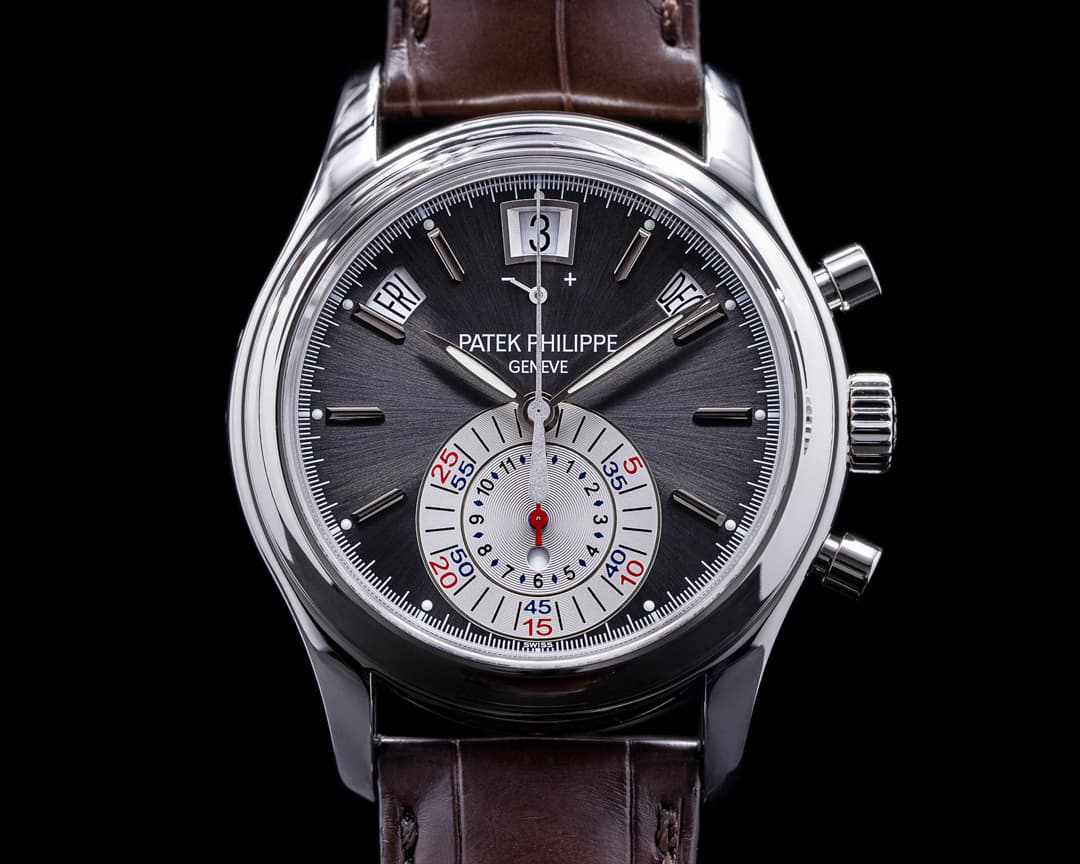Patek Philippe Annual Calendar 5960P Chronograph Platinum Grey Dial