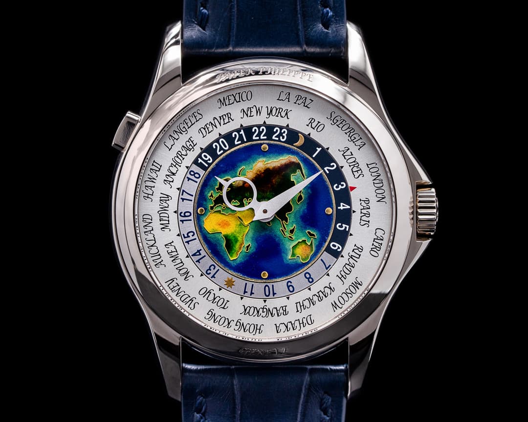Patek Philippe World Time 5131G Enamel Dial 18K White Gold UNWORN