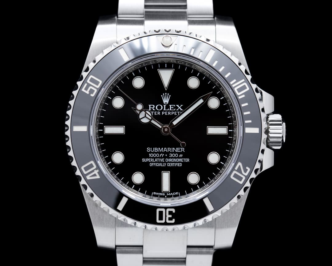 Rolex Submariner 114060 No Date Ceramic Bezel SS