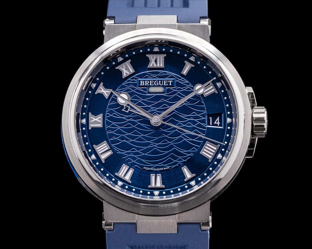 Breguet Marine Automatic 5517 White Gold / Rubber 40MM UNWORN