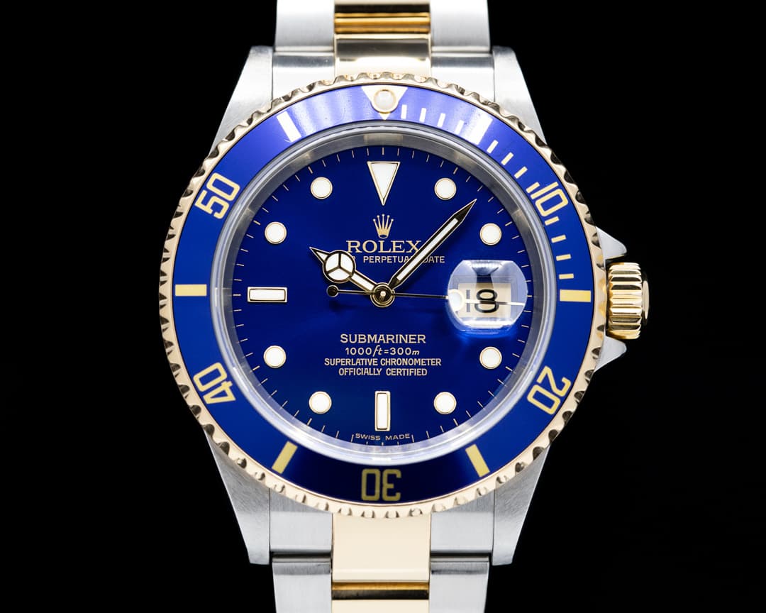 Rolex Submariner 16613 Blue Dial SS 18K 2006