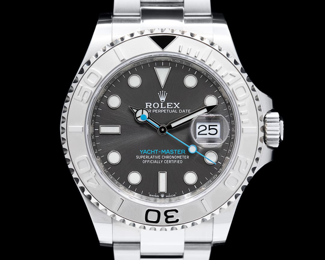 Rolex Yacht Master SS Dark Rhodium Dial / Platinum Bezel 2020