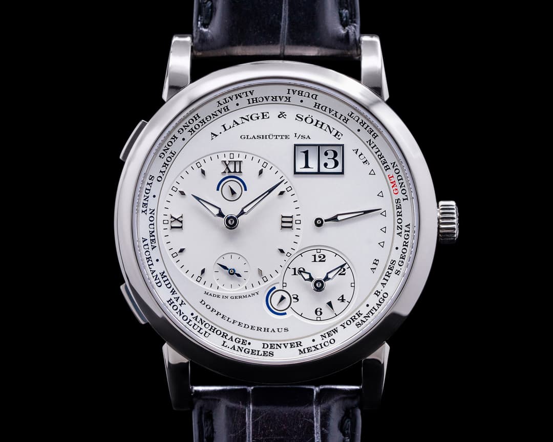 A. Lange and Sohne Lange 1 Time Zone 116.039 18K White Gold