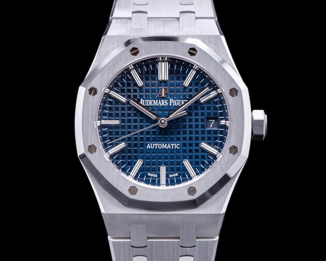 Audemars Piguet Royal Oak BLUE Dial 15450ST SS FULL SET